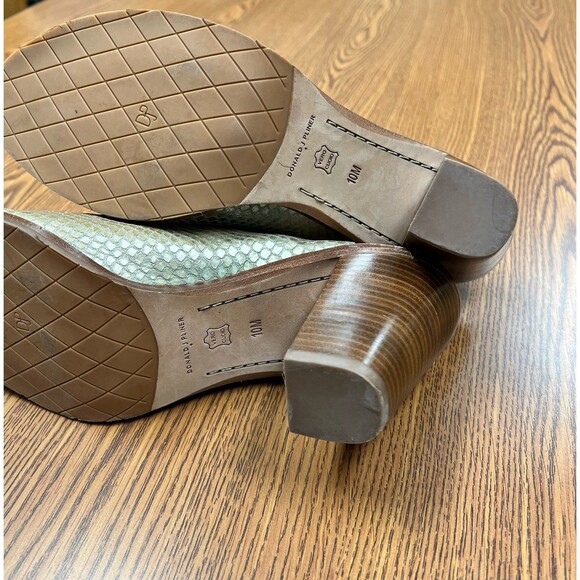 Donald J Pliner Khloe Slingback Booties Clogs‎ Shoes Size 10M High platform Gold - Picture 11 of 11